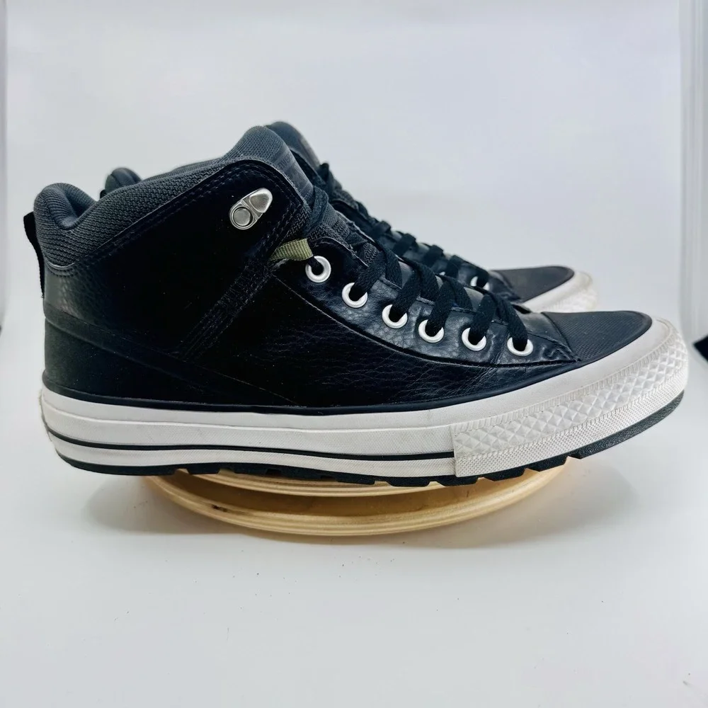 Converse Chuck Taylor All Star Street Mid Shoes Mens 10 Black Casual Sneakers